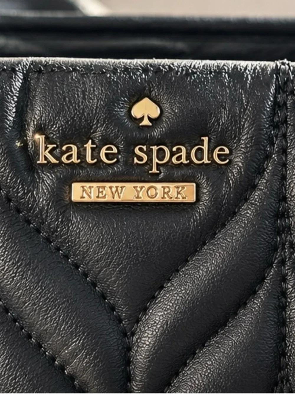Kate Spade Briar Lane Quilted Willis Tote Bag in Black (Style Number: WKRU5763